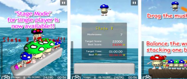 Gameplay screenshot from sky mushroom for Android