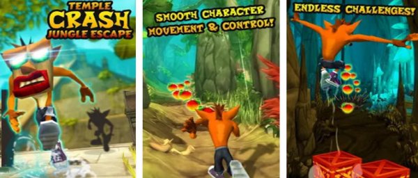 Gameplay screenshot from temple crash jungle escape for Android