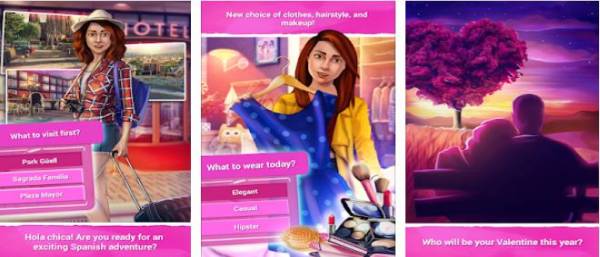Gameplay screenshot from teenage crush love story games for girls for Android