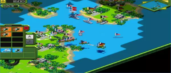 Gameplay screenshot from tropical stormfront rts for Android