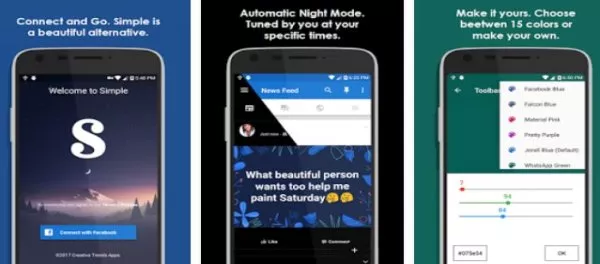 Gameplay screenshot from simple social pro for Android