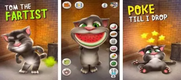 Gameplay screenshot from talking tom cat for Android