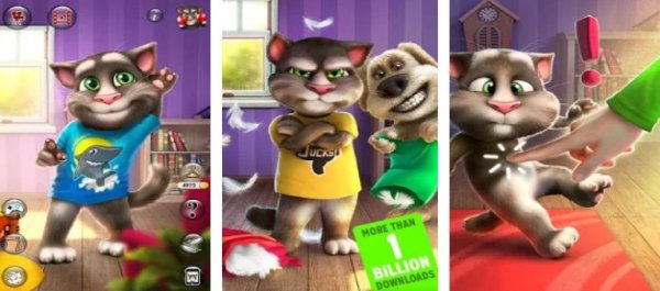 Gameplay screenshot from talking tom cat 2 for Android