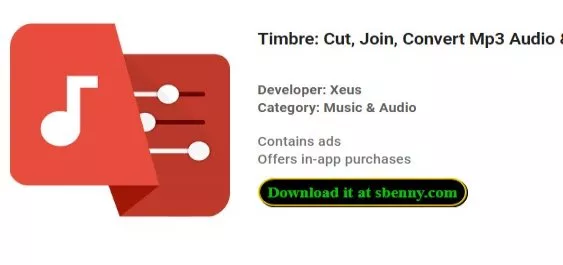 timbre cut join convert mp3 audio and mp4 video