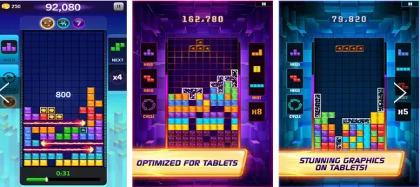 Gameplay screenshot from tetris blitz for Android