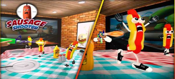 Sausage shooter gun game shooting games for free