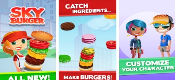 Gameplay screenshot from sky burger for Android
