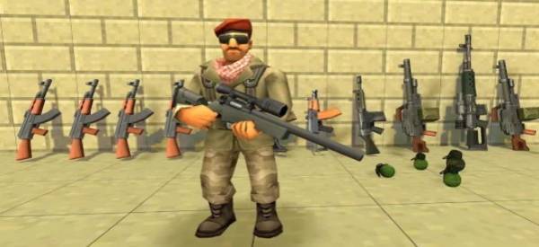 Gameplay screenshot from strikebox sandbox and shooter for Android