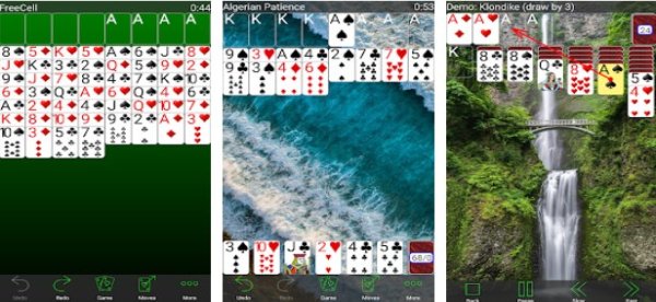 Gameplay screenshot from 250 plus solitaire collection for Android