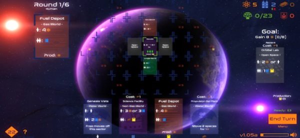 Gameplay screenshot from solar settlers for Android