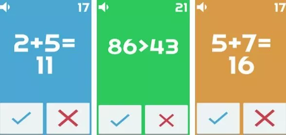 Gameplay screenshot from speed math 2018 pro for Android