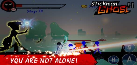 Gameplay screenshot from stickman ghost ninja warrior action offline game for Android