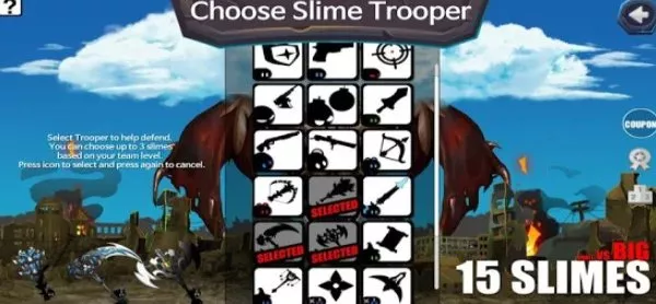 Gameplay screenshot from 15 slimes last defense for Android