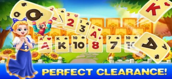 Gameplay screenshot from solitaire mermaid and fish for Android