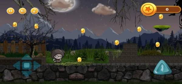 Gameplay screenshot from save the puka 2d ads free adventure platform games for Android
