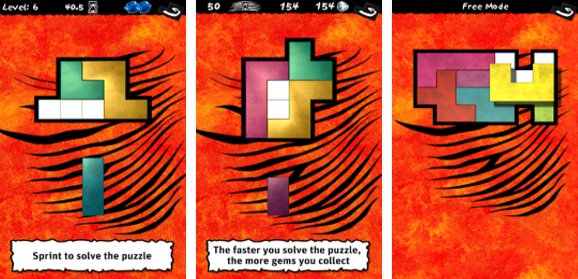 Gameplay screenshot from ubongo puzzle Challenge for Android