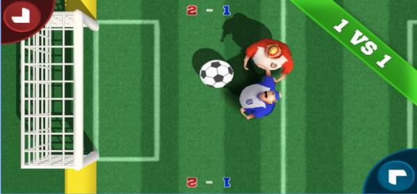 Gameplay screenshot from Soccer Sumos Party game! for Android