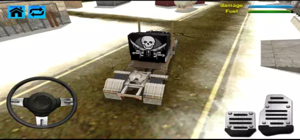 Gameplay screenshot from snow truck driver simulator for Android