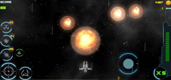 Gameplay screenshot from space shooter enemy unknown for Android