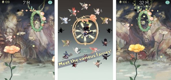 Gameplay screenshot from spring fairy tap run for Android