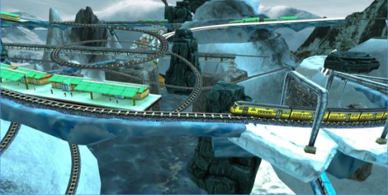 Gameplay screenshot from train simulator uphill drive for Android