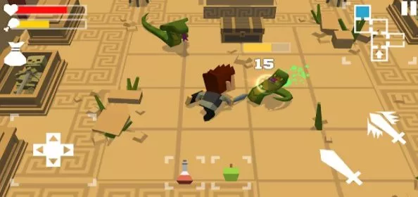 Gameplay screenshot from treasure dungeon for Android