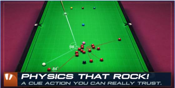 Gameplay screenshot from snooker stars for Android