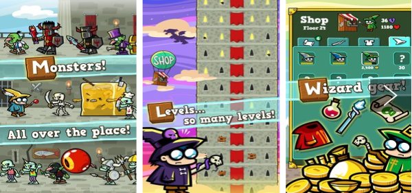 Gameplay screenshot from spellspire for Android