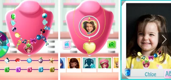 Gameplay screenshot from strawberry shortcake lockets for Android