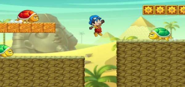 Gameplay screenshot from super achino go world adventure game for Android