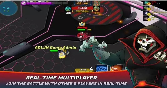 Gameplay screenshot from tank raid online multiplayer for Android