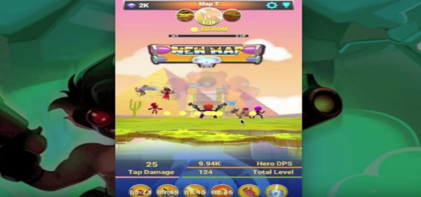 Gameplay screenshot from tap robo for Android