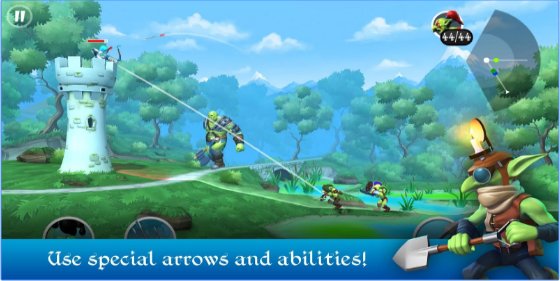 Gameplay screenshot from tiny archers for Android