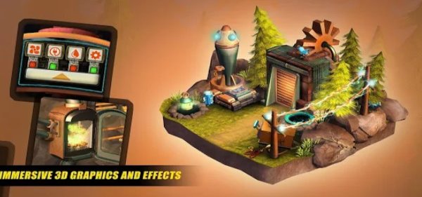 Gameplay screenshot from tiny robots recharged for Android
