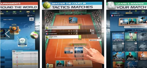 Gameplay screenshot from top seed tennis manager for Android