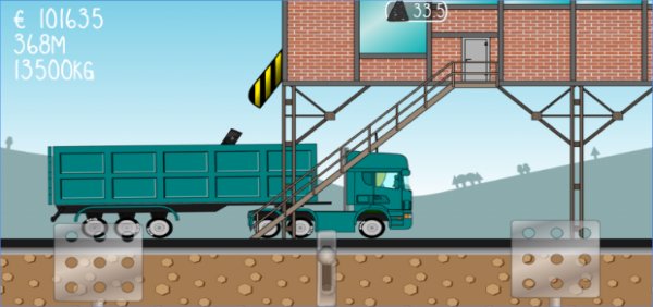 Gameplay screenshot from trucker joe for Android