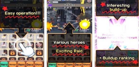 Gameplay screenshot from tap raid for Android