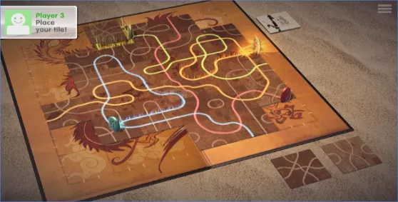 Gameplay screenshot from tsuro the game of the path for Android