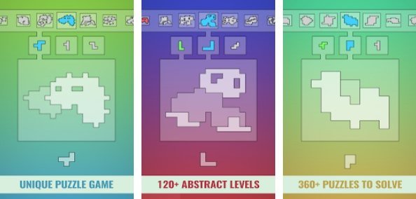 Gameplay screenshot from shapeominoes for Android