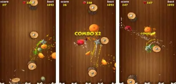 Gameplay screenshot from shuriken jump for Android