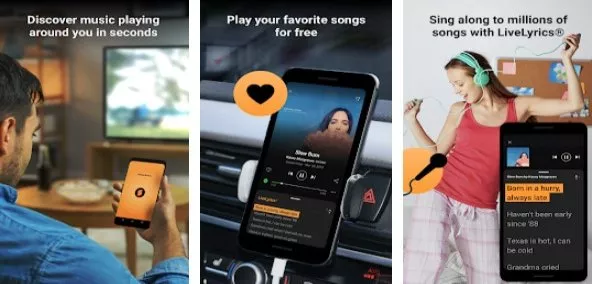 Gameplay screenshot from soundhound music discovery and hands free player for Android