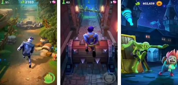 Gameplay screenshot from spirit run 2 temple zombie for Android