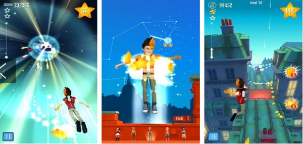 Gameplay screenshot from star chasers twilight run for Android