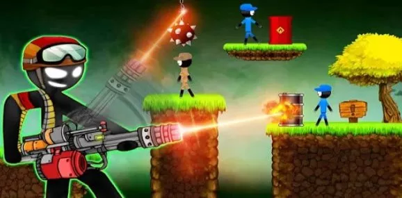 Gameplay screenshot from stickman vs stickman shotgun shooting for Android