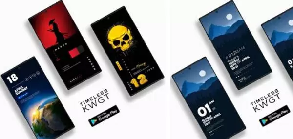 Gameplay screenshot from timeless kwgt for Android