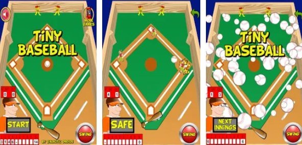 Gameplay screenshot from tiny baseball pro for Android