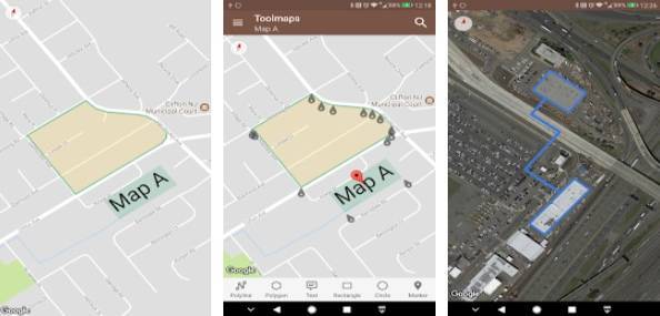 Gameplay screenshot from tools for google maps for Android