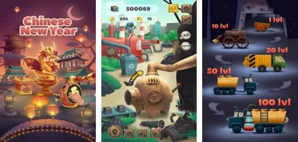 Gameplay screenshot from trash tycoon idle clicker and simulator and business for Android