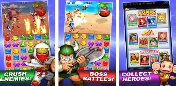 Gameplay screenshot from sega heroes for Android