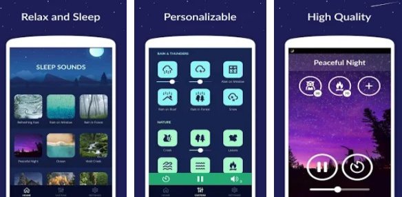 Gameplay screenshot from sleep sounds for Android